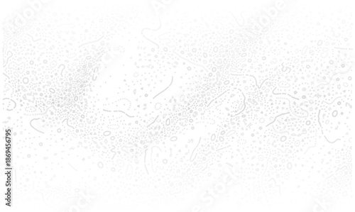 Subtle abstract vector pattern with delicate light gray dots and lines creating a digital data flow concept. Ideal for futuristic technology, AI, and web design projects, reflecting innovation and