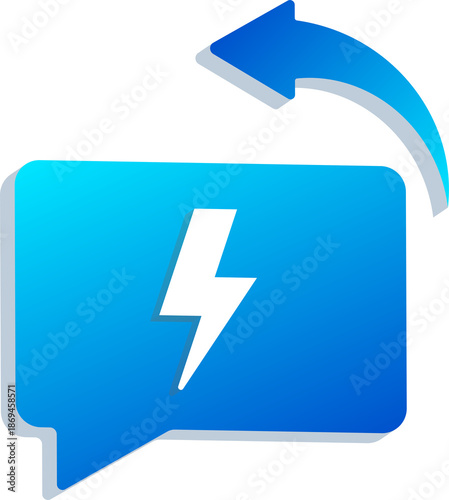 3D Quick Response Icon with Lightning Message Isolated on Transparent Background Free Download 3D Quick Response Icon with Lightning Message Isolated on Transparent Background - GFXLoad