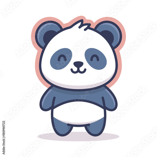 Adorable Cartoon Panda Bear Illustration