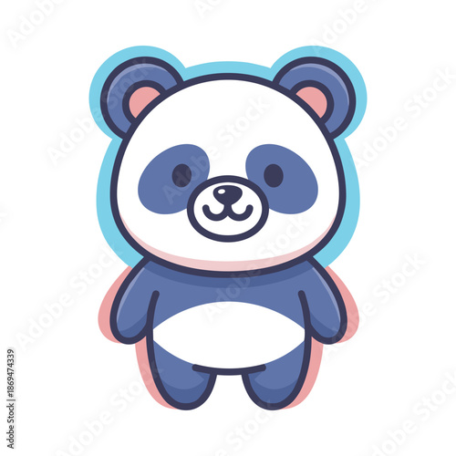 Adorable Cartoon Panda Bear Illustration