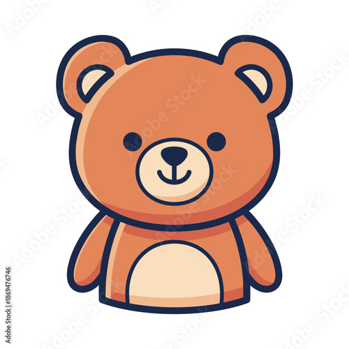 Adorable Cartoon Teddy Bear Illustration