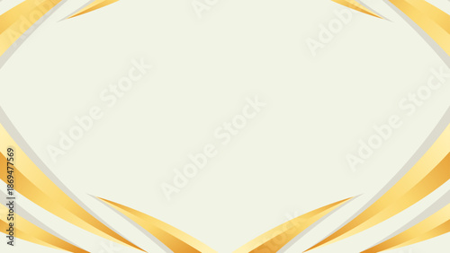 
Clean abstract background with bold gold geometric highlights and empty space for text.