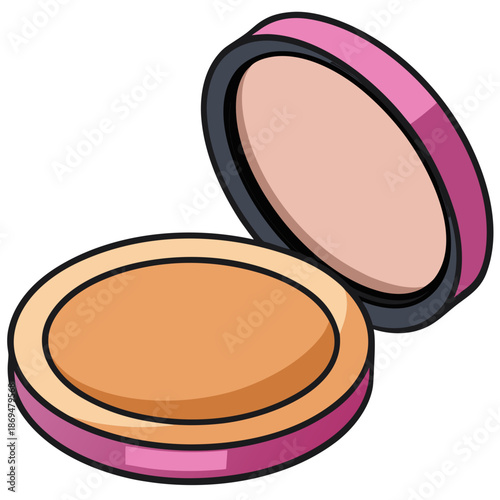 Open makeup compact