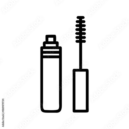 Mascara tube and wand