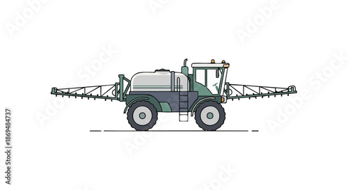 Agricultural Sprayer Vehicle for Crop Protection.