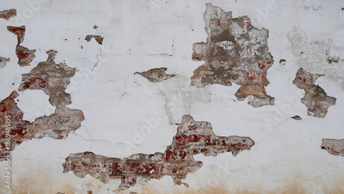 Old Weathered Peeling Plaster Wall Texture