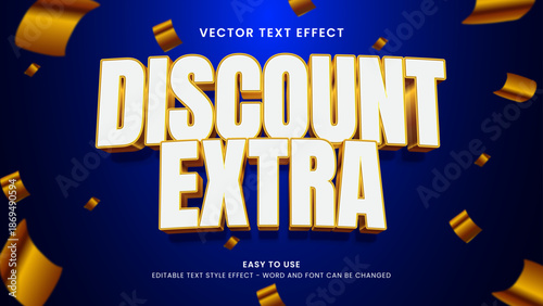 special discount editable text effect
