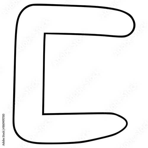 pigpen cipher F illustration hand drawn outline vector