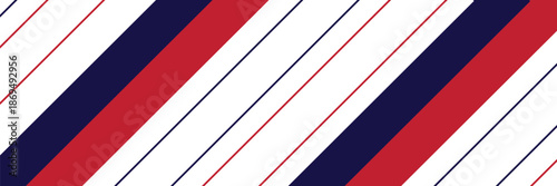 Red and Blue Chevron diagonal striped seamless pattern background suitable for fashion textiles, graphics