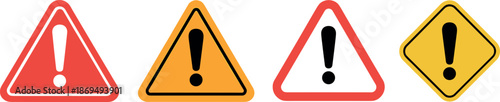Warning signs caution attention alert symbols safety precautions