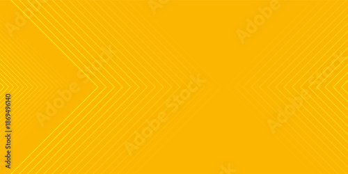 Abstract yellow gradient arrow shape overlay layer background with arrow pattern and shadow. Modern graphic element. Suit for poster, brochure, banner, business, cover, web, flyer. Vector illustration