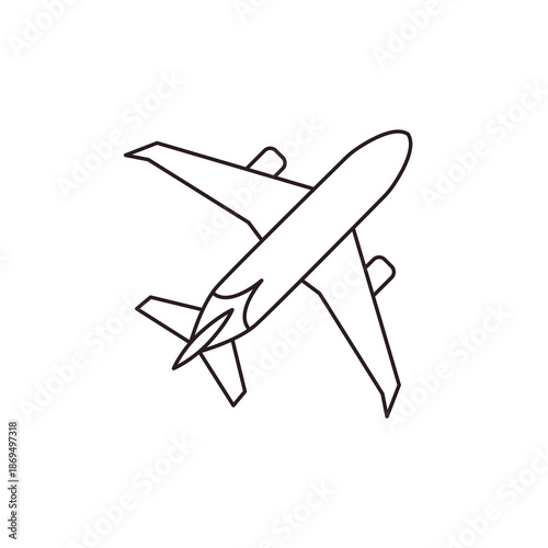airplane plane travel traveling airport air emoji symbol sign icon vector illustration isolated flat