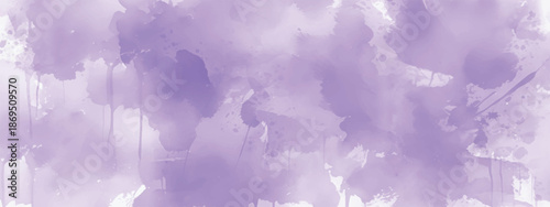 Decorative Abstract Watercolor Art with Calm Purple Tones