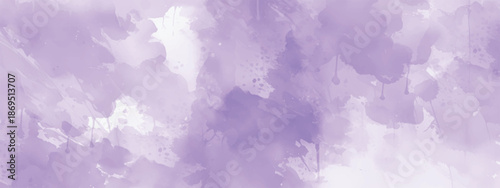 Creative Watercolor Surface with Soft and Blended Violet Shades