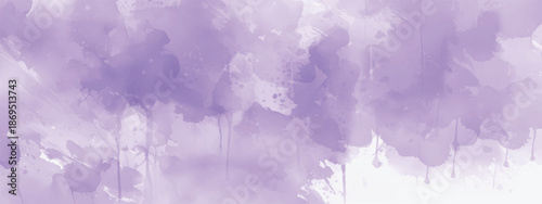Creative Watercolor Surface with Soft and Blended Violet Shades