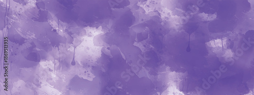 Atmospheric Abstract Watercolor Art with Dreamy Purple Wash