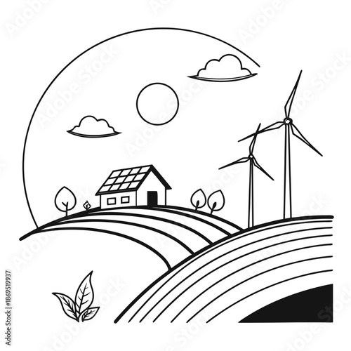 vector illustration of a house