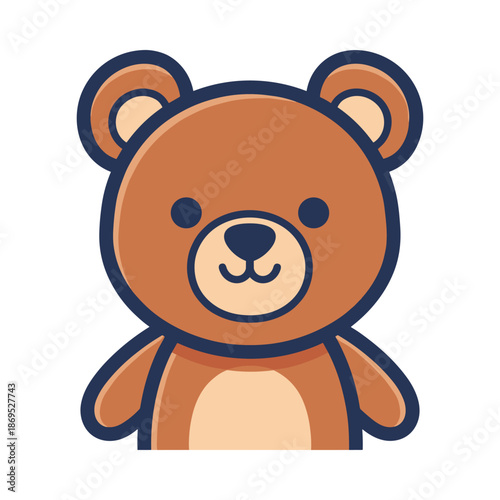 Adorable Cartoon Bear Illustration