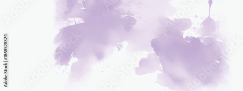 Soft Cloud Like Watercolor Background in Lavender Shades
