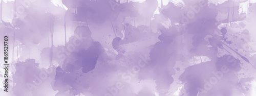Elegant Abstract Paint Background with Pastel Purple Watercolor Effects