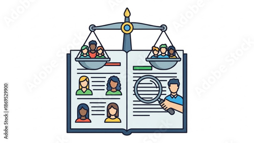 Resume Screening and Candidate Selection Process Illustration