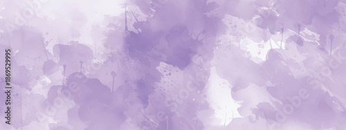 Artistic Watercolor Background with Smooth Lavender Color Diffusion