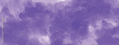Minimalist Abstract Watercolor Background Featuring Soft Purple Wash