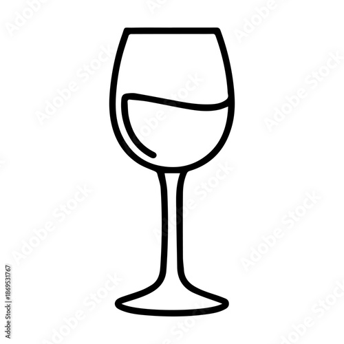 glass line logo vector icon on a white background
Vector line logo icon