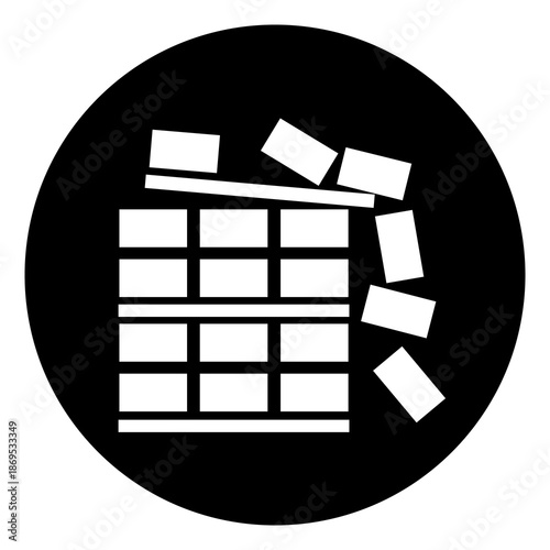 Stack Correctly Symbol Sign, Vector Illustration, Isolate On White Background Label.EPS10