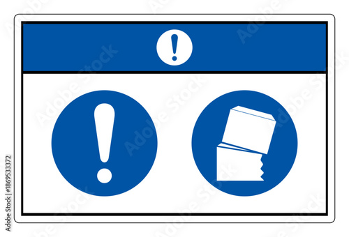 Notice Stack Correctly Symbol Sign, Vector Illustration, Isolate On White Background Label.EPS10