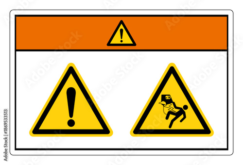 Warning High Voltage Symbol Sign, Vector Illustration, Isolated On White Background Label.EPS10