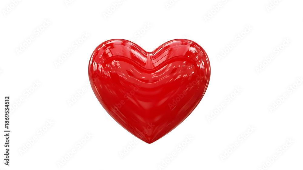 Fototapeta premium Red Heart Shape Object