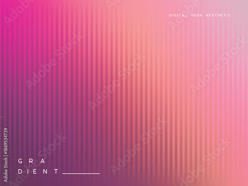 3d glassmorphism glass with pink color on the pastel purple. Abstract gradient background for romantic design or Valentine's day. Corrugated trendy texture. Vector illustration.