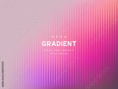 3d glassmorphism glass with pink color on the pastel purple. Abstract gradient background for romantic design or Valentine's day. Corrugated trendy texture. Vector illustration.
