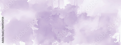 Dreamlike Abstract Watercolor Wash in Soft Lavender and Lilac Tones