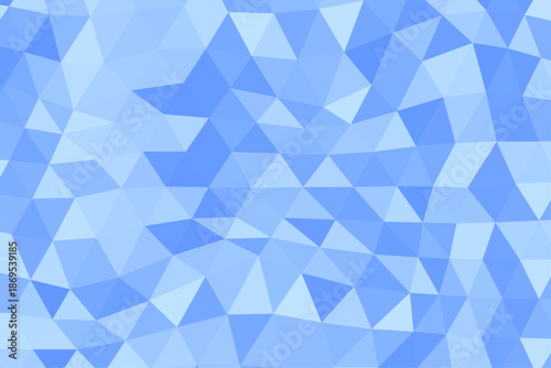 ブルーの三角形が連なる幾何学模様の抽象的な背景パターン