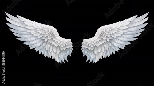 Angel wings – looped with alpha channel.
