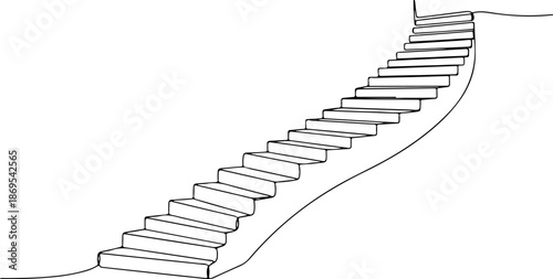 Simple staircase leading upwards