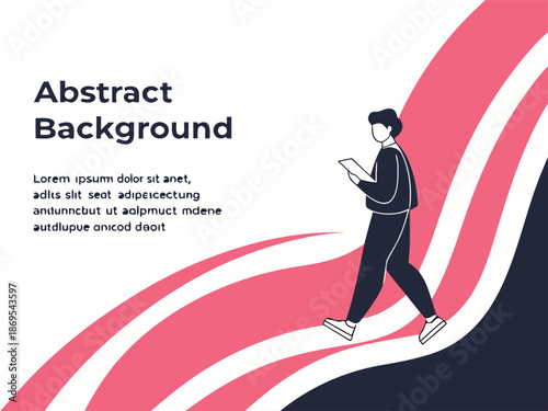 businessman running through the target