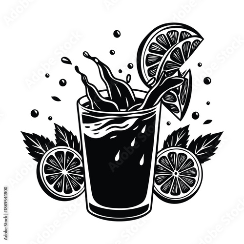 a nature tree on moon star victor silhouette 
