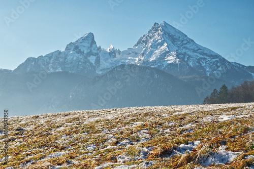 Bild auf Leinwand The Watzmann in the Bavarian Alps