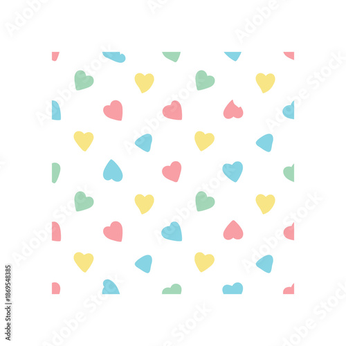 Page populated Page scattering numerous Page pastel Page Valentines ocup Page illustration hearts shape illustration