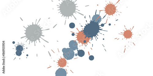 Colorful Paint Splash & Drip Vector Collection | Abstract Ink, Liquid Paint Splatter Backgrounds