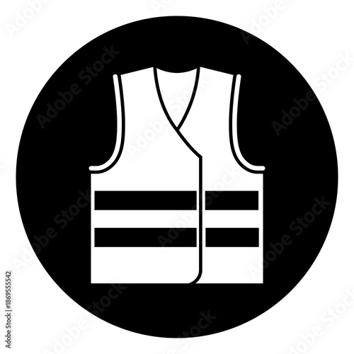 Wear High Visibility Clothing Symbol Sign,Vector Illustration, Isolated On White Background Label.EPS10