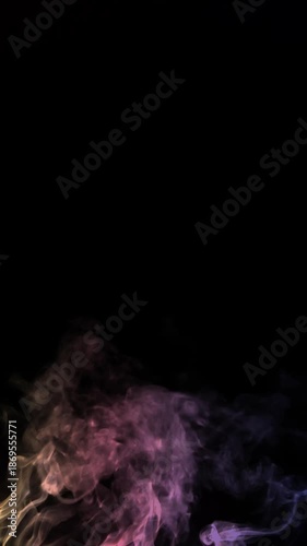 smoke on a black background