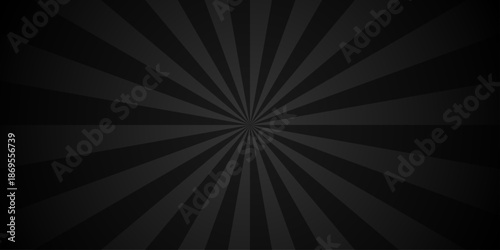 Black ray paper summer swirl background. sunset diagonal geometric sunrise texture design. sunburst sunbeam radial glow. vector energy cartoon poster template.