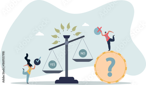 making the right decision .collective work .life and employment of people.