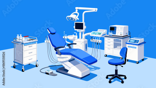 Dental clinic equipment setup
