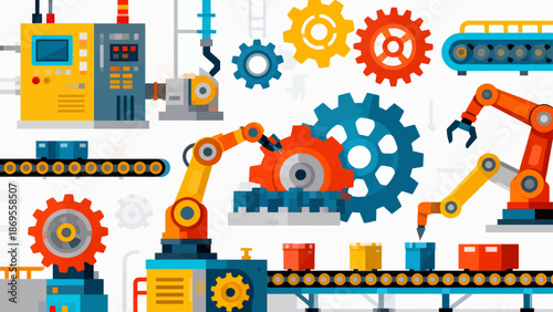 Industrial machinery and robotic assembly