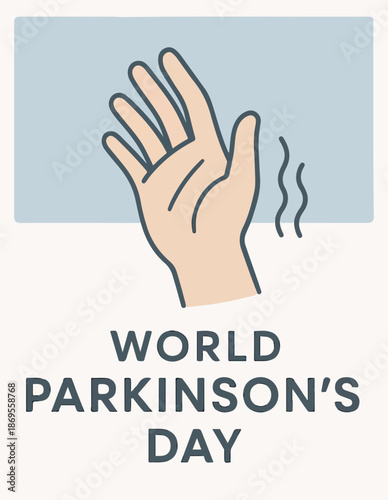 World Parkinson's Day Poster Illustration